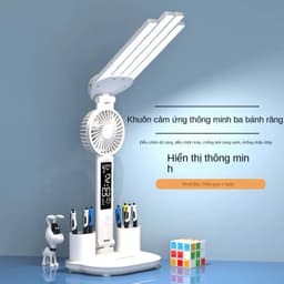Đèn LED Để Bàn Đa Năng, Đèn Học Để Bàn Chống Cận Cao Cấp Với 3 đèn，đèn học，đèn học chống cận 4