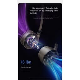 Quạt Đeo Cổ Mini D916 Xoay 360 Độ, 100 Cấp Độ Gió, Pin 1500mAh, Nhẹ Gọn, Sạc USB Tiện Lợi 4