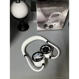 Quạt Đeo Cổ Mini D916 Xoay 360 Độ, 100 Cấp Độ Gió, Pin 1500mAh, Nhẹ Gọn, Sạc USB Tiện Lợi 8