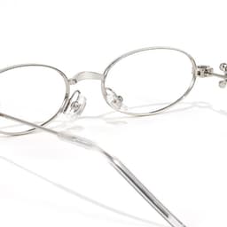 Gọng kính cận thời trang nam nữ NARO EYEWEAR  dáng oval phối đá sang trọng phong cách Y2K 8888 3