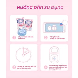 Viên sạch bồn cầu Clean all viên thả bồn cầu sạch khuẩn, tẩy sạch mảng bám khử mùi diệt vi khuẩn toilet 4