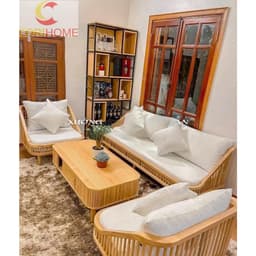 Ghế Sofa Gỗ Văng Quây CORIHOME Độc Đáo, Kiểu Dáng Lấy Ý Tưởng Từ Chiếc Đàn Piano 2