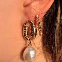 Bộ 4 Bông Tai/Khuyên Tai Vỏ Sò Vintage Bohemian - Quà Tặng Vibe Ocean Charm, Set Độc Đáo, Phong Cách Hàn Quốc 7