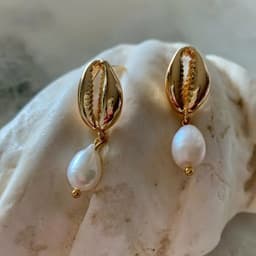 Bông Tai Vỏ Sò Tự Nhiên Phong Cách Biển - Quà Tặng Vibe Ocean Charm, Khuyên Tai Cá Tính Du Lịch, Thanh Lịch 3