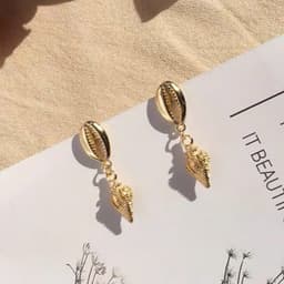 Bông Tai Vỏ Sò Tự Nhiên Phong Cách Biển - Quà Tặng Vibe Ocean Charm, Khuyên Tai Cá Tính Du Lịch, Thanh Lịch 5