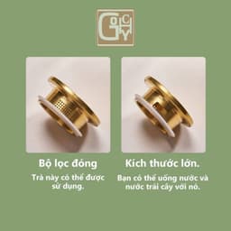 Bình Nước Thủy Tinh Chịu Nhiệt Chất Liệu Thủy Tinh Borosilicate Siêu Nhẹ Dung Tích Lớn phong cách Vintage 5