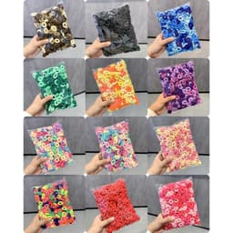 Gói 500 chun buộc tóc thun cột tóc len xù màu sắc tươi sáng đáng yêu cho bé VINBEO-[SU99] 3