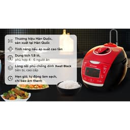 Nồi Cơm Điện Tử Áp Suất Cao Tần Cuckoo 1.8L - CRP-HUS1000F/BKRDVN chính hãng 6