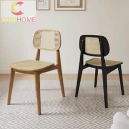 Ghế An Titus Gỗ Ash Kết Hợp Đan Mây CORIHOME, Nệm Gỗ Hoặc Bọc Nỉ,Da. Màu Sắc Tuỳ Chọn Theo Yêu Cầu 5