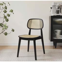 Ghế An Titus Gỗ Ash Kết Hợp Đan Mây CORIHOME, Nệm Gỗ Hoặc Bọc Nỉ,Da. Màu Sắc Tuỳ Chọn Theo Yêu Cầu 8