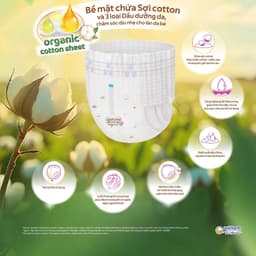 bỉm bobby quần Organic cao cấp 2025, bỉm bobby chính hãng chất liệu tự nhiên, siêu thấm hút cho bé 2