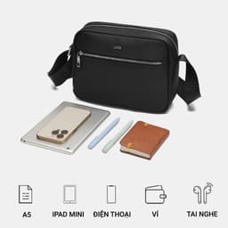 [4-25/9 TẶNG QUÀ TRUNG THU 599K] Túi Bao Tử Nam LECOS LTH4 Vải Oxford Chống Nước Đeo Ngực Đeo Lưng Thời Thượng 7