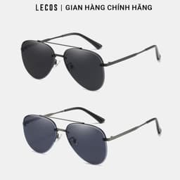 Kính Phi Công Nam LECOS LK37 Gọng Thép Không Gỉ Lái Xe Dạo Phố 1