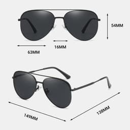 Kính Phi Công Nam LECOS LK47 Tròng Phân Cực Chống Lóa đi Làm Gặp Đối Tác 3