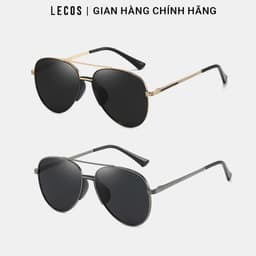[4-25/9 TẶNG QUÀ TRUNG THU 599K] Kính Mắt Tròn Retro LECOS LK55 Gọng Đồng Bền Chắc Lái Xe Dạo Phố 2