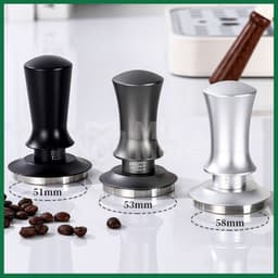 Tamper Espresso cân bằng lực, nén cà phê lò xo chuẩn size 51mm, 53mm, 58mm chuyên dụng cho pha máy Mixmore 2