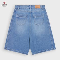 [ẨN] Quần Ngố Nữ GENVIET JEANS Dáng A Vải Bò Cao Cấp Cạp Cao Có Light Sáng Thời Trang S251.G. 8953 8