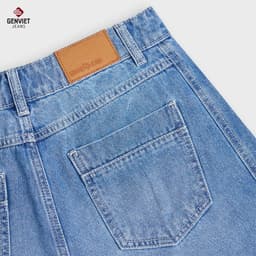[ẨN] Quần Ngố Nữ GENVIET JEANS Dáng A Vải Bò Cao Cấp Cạp Cao Có Light Sáng Thời Trang S251.G. 8953 6