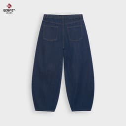 Quần Baggy Nữ GENVIET JEANS Chất Cotton USA Dáng Col Thụng Thời Trang Basic 8893 3