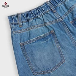 Quần Baggy Nữ GENVIET JEANS Chất Cotton USA Dáng Col Thụng Thời Trang Basic 8893 8