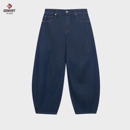 Quần Baggy Nữ GENVIET JEANS Chất Cotton USA Dáng Col Thụng Thời Trang Basic 8893 2