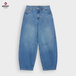 Quần Baggy Nữ GENVIET JEANS Chất Cotton USA Dáng Col Thụng Thời Trang Basic 8893 5