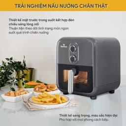 Nồi Chiên Không Dầu Bluestone AFB-5858, 7.0Lit - 1800w, Giỏ Chiên Mặt Kính, Hàng Chính Hãng 3