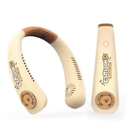 Quạt Đeo Cổ Mini Không Cánh Tích Điện Hình Thỏ Hồng - Gấu Trúc - Cinimoll ,3 Chế Độ Kèm Cap Sạc USB Tiện Lợi 4