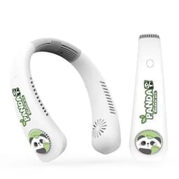 Quạt Đeo Cổ Mini Không Cánh Tích Điện Hình Thỏ Hồng - Gấu Trúc - Cinimoll ,3 Chế Độ Kèm Cap Sạc USB Tiện Lợi 6
