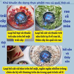 Máy Khử Khuẩn Thực Thẩm Donlim-1236 Bản Cao Cấp Diệt Khuẩn 99,99%, Công Nghệ Điện Phân Khử Trùng Rau Củ Quả Thịt Cá 4