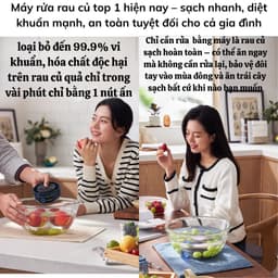 Máy Khử Khuẩn Thực Thẩm Donlim-1236 Bản Cao Cấp Diệt Khuẩn 99,99%, Công Nghệ Điện Phân Khử Trùng Rau Củ Quả Thịt Cá 9