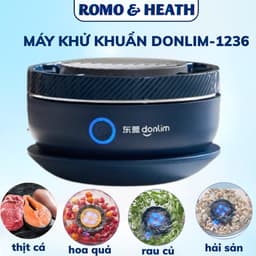 Máy Khử Khuẩn Thực Thẩm Donlim-1236 Bản Cao Cấp Diệt Khuẩn 99,99%, Công Nghệ Điện Phân Khử Trùng Rau Củ Quả Thịt Cá 1