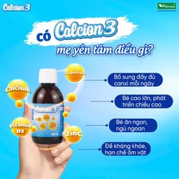 Canxi Cho Bé CALCION3 Bổ Sung Canxi, Magie, Vitamin D3 & K2 Hỗ Trợ Phát Triển Xương, Răng, Nhập Khẩu Chính Hãng 6