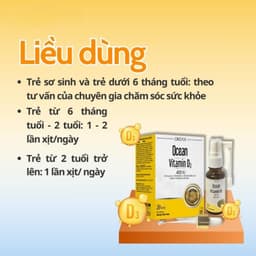 Xịt Vitamin D3 Ocean Orzax Lọ 20ml hỗ trợ phát triển chiều cao tăng sức đề kháng cho bé nhập khẩu chính hãng Châu Âu 7