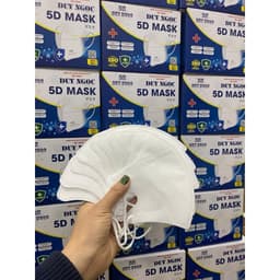 Khẩu trang 5D hộp 100 chiếc 3 lớp - Khẩu Trang kháng khuẩn 4