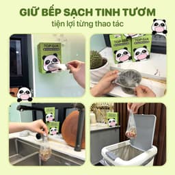 Túi lọc rác bồn rửa chén TOPGIA - 100 cái giúp giữ chậu luôn sạch sẽ và thông thoáng. 9