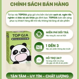 Túi lọc rác bồn rửa chén TOPGIA - 100 cái giúp giữ chậu luôn sạch sẽ và thông thoáng. 6