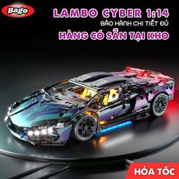 [Bản VIP] Mô Hình Lắp Ráp Siêu Xe Lambo Cyber 1314PCS 1:14 Đồ Chơi Ô Tô Điều Khiển Lắp Ghép Siêu Xe 1