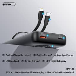 Pin Dự Phòng Sạc Nhanh 22.5W Remax RPP-38 20.000mah và 22.5W Remax RPP-623 20.000mah 2