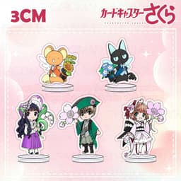 (mua 1 tặng 1) (3CM) Mô hình standee CARDCAPTOR SAKURA ver ÔM HOA Thủ lĩnh thẻ bài mica chibi arcylic anime trưng bày 1