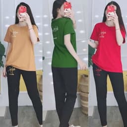 Đồ Bộ Nữ Bigsize LIMO Quần Dài Caro Hoa Cúc Thun Cotton Co Giãn Mặc Nhà Đi Chơi Dễ Thương 43-85kg DB10 7