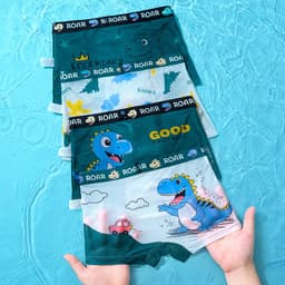 Combo 4 quần chíp đùi dạng lưới họa tiết Phi Hành Gia dễ thương cho bé trai quần lót thoáng khí chất thun lạnh Cherikids 8