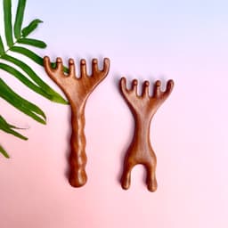 "Lược gỗ Đàn Hương massage da đầu, giảm căng thẳng và mệt mỏi cho mọi độ tuổi." 3