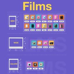 Film Chụp Ảnh Lấy Liền Instax Mini - Viền Màu Dùng Cho Máy Ảnh Instax Mini 12, Mini 13 Mini Evo 2