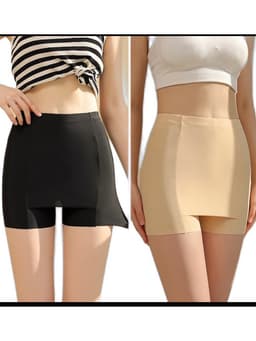 Quần Đùi Mặc Váy chống lộ, Quần bảo hộ chất thun cotton co dãn mềm mịn có 3 màu 2