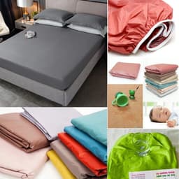Ga Chống Thấm Bọc Nệm Trơn Chống Thấm Nước Đủ Size Đủ Màu Nhiều Kích Thước M6/M8/2M2 6