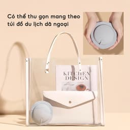 Gối Kê Cổ Chữ U Bơm Hơi Du Lịch JYoohome Gối Ngủ Văn Phòng Chống Đau Mỏi Vai Gáy Gấp Gọn Tiện Lợi 7