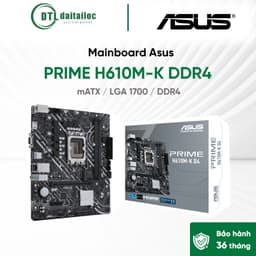 Mainboard Asus Prime H610M-K D4 mATX / LGA 1700 / DDR4 | Chính Hãng | Bảo Hành 36 tháng 1