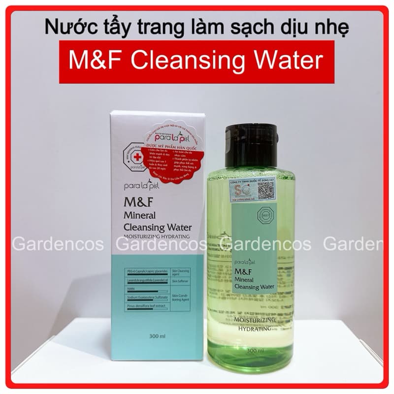 [ Chính Hãng ] Nước Tẩy Trang Paralapiel M&F Mineral Cleansing Water  300ML A02 Authshopp