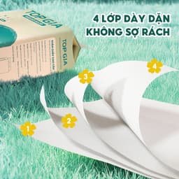 Giấy Treo Tường Top Gia Sắc Việt 1280 Tờ - Giấy Mềm Mại, Thấm Hút Tốt, Tiện Lợi 5